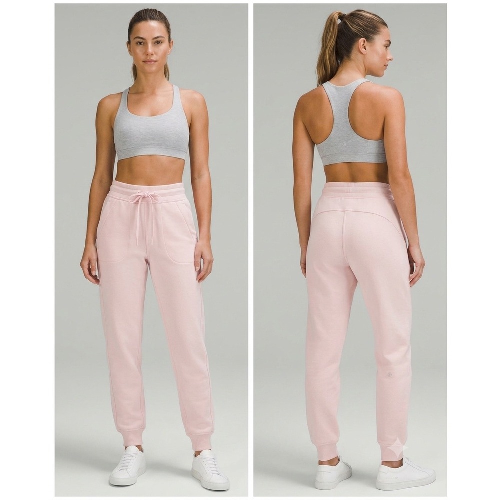 Lululemon Scuba Joggers‎ Womens Size 0 Pink Cotton Blend Fleece Athleisure